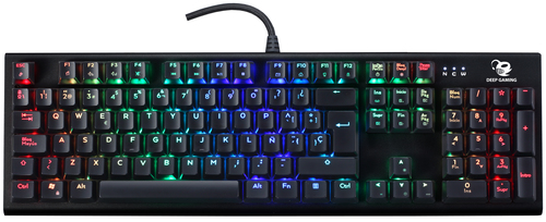 Deep Gaming DeepSolid keyboard USB QWERTY Spanish Black – image 7