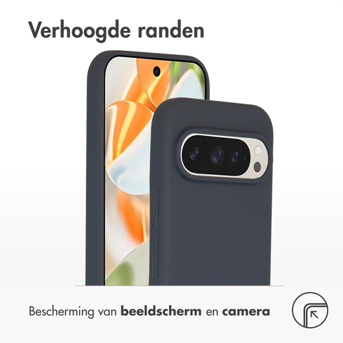 Accezz Liquid Silicone Backcover Google Pixel 9 / 9 Pro Telefoonhoesje Blauw, afbeelding 5