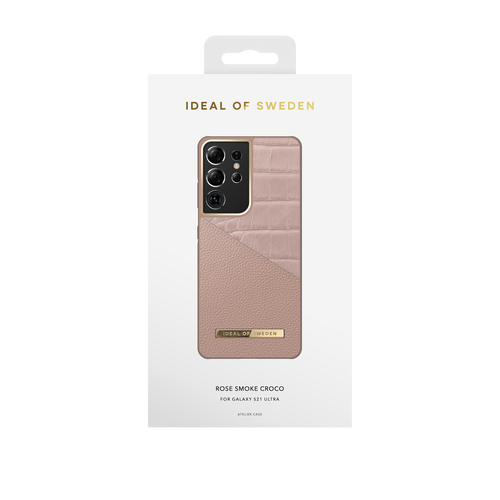 iDeal of Sweden Atelier Case Galaxy S21 Ultra Rose Smoke Croco