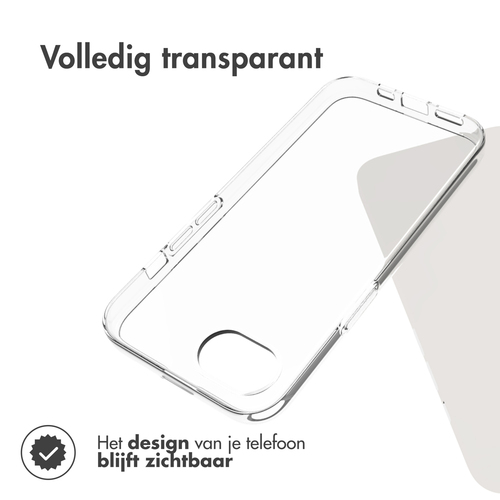 Accezz Clear Backcover iPhone SE 4 - Transparant, afbeelding 2