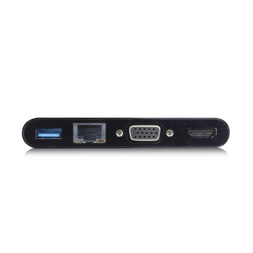 Ewent EW9827 base para portátil y replicador de puertos USB 3.2 Gen 1 (3.1 Gen 1) Type-C Negro