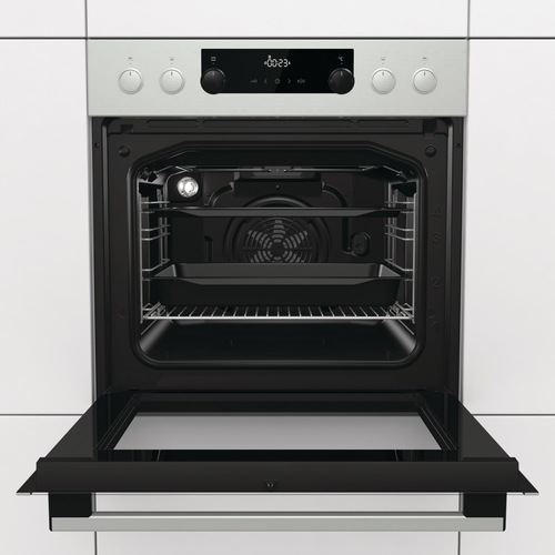 Gorenje BC735E10X Black, Stainless steel