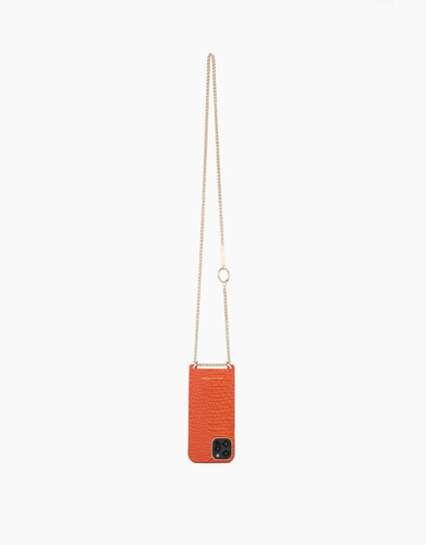 iDeal of Sweden Lilou Necklace Case Orange Croco iPhone8/7/6/6S/SE – image 2