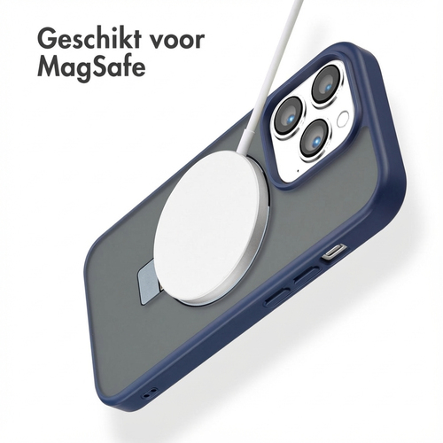 Accezz Ring Stand Backcover met MagSafe iPhone 14 Pro - Blue, afbeelding 2