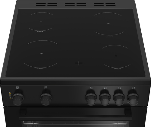 Beko AeroPerfect™ FTC6701K 60cm Wide Single Oven Electric Cooker with Ceramic Hob - Black - A Rated, Black - image 4