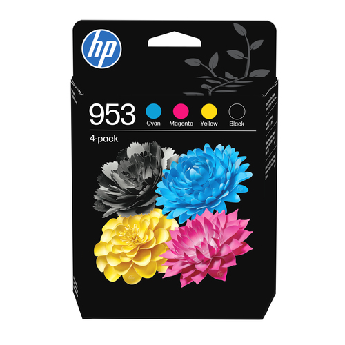 HP 953 4-Pack CMYK(4) Original Ink Cartridge Combo