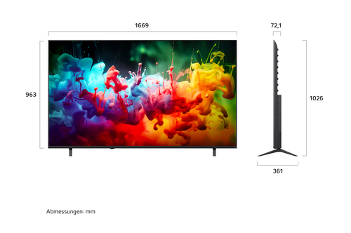 LG QNED AI MiniLED 75QNED72B6A.AVS TV – image 2