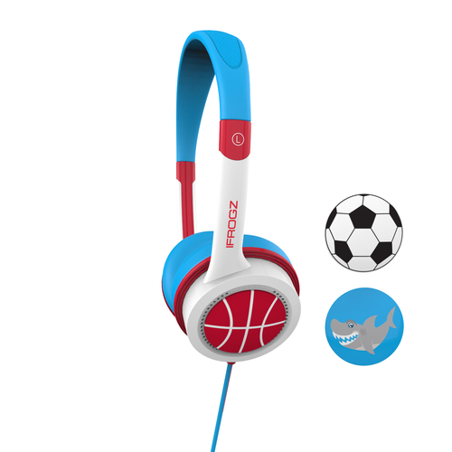IFROGZ IFLTRC-FB0 headphones/headset Wired Head-band Blue, Red, White