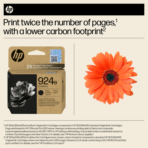 HP 924E EvoMore Original Ink Cartridge High Yield Black 4K0V0NE - image 4
