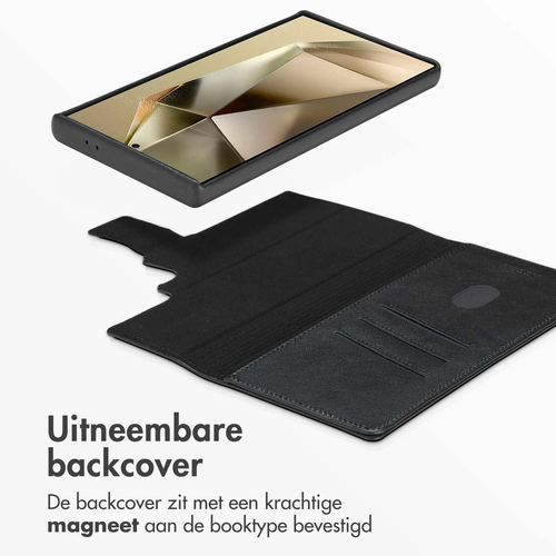 Accezz Leather Bookcase 2-in-1 met MagSafe Samsung Galaxy S24 Ultra - Onyx Black, afbeelding 7