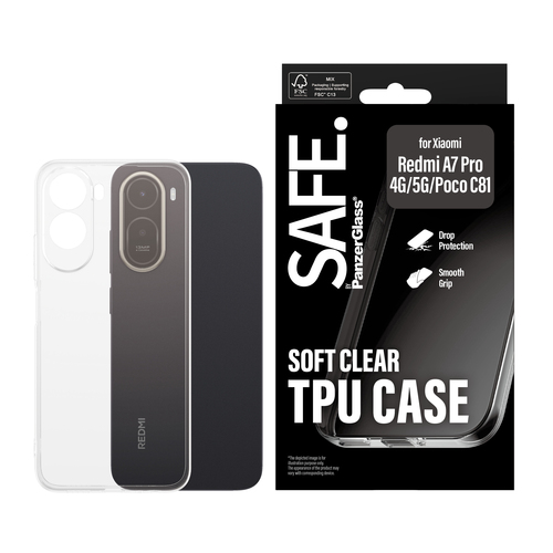 PanzerGlass SAFE. by PanzerGlass® TPU Case Transparent Xiaomi Redmi A7 Pro 4G | Redmi A7 Pro 5G – image 2