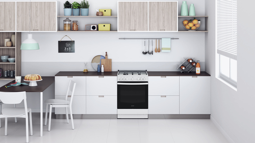 Indesit IS67G4PHW/E/1 Freestanding cooker Electric Gas Black, White – image 8