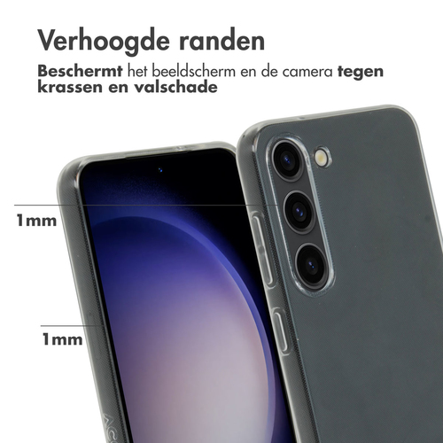 Accezz 100% Recycled Clear Backcover Samsung Galaxy S23 Telefoonhoesje Transparant, afbeelding 3