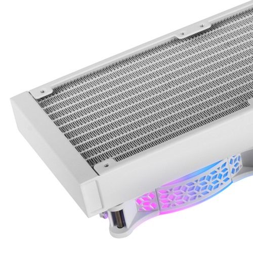 Mars Gaming ML-ULTRA360 Blanco, Refrigeración Líquida CPU, TDP 650W, Espejo Infinito, 3 Ventiladores Silenciosos FDB ARGB, Tubos ARGB, Multisocket Universal