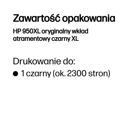 HP 950XL oryginalny wkład atramentowy czarny XL (CN045AE)