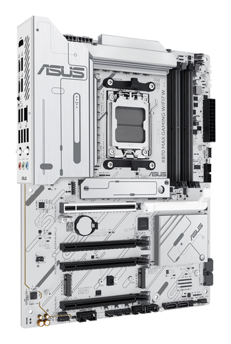 Asus Max Gaming WIFI7 X870 Amd AM5 Motherboard, White - image 3