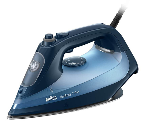 Braun TexStyle 7 Pro SI7154BL Утюг для сухой глажки EloxalPlus soleplate 2400 W Черный, Синий