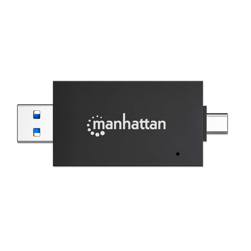 Manhattan 102735 geheugenkaartlezer USB 3.2 Gen 1 (3.1 Gen 1) Type-A/Type-C Zwart, Transparant, afbeelding 9