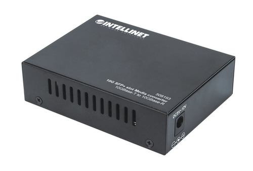 Intellinet 10GBase-T to 10GBase-R Media Converter, 1 x 10 GB SFP Slot, 1 x 10GB RJ45 Port (Euro 2-pin plug) Medieomsætter Gigabit Ethernet 10 Gigabit Ethernet 5 Gigabit Ethernet 2.5 Gigabit Ethernet – billede 6