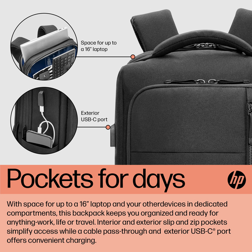 HP Renew Executive 16-inch Laptop Backpack – image 3