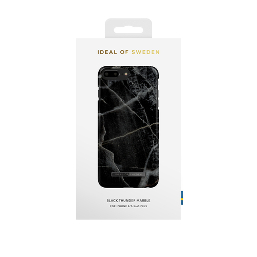 iDeal of Sweden Printed Case iPhone 8/7/6/6SP Black Thunder Marble – image 1