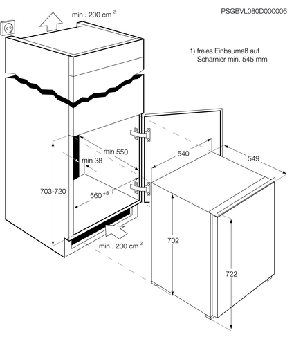 AEG ABB67211AS Upright freezer Built-in – image 2