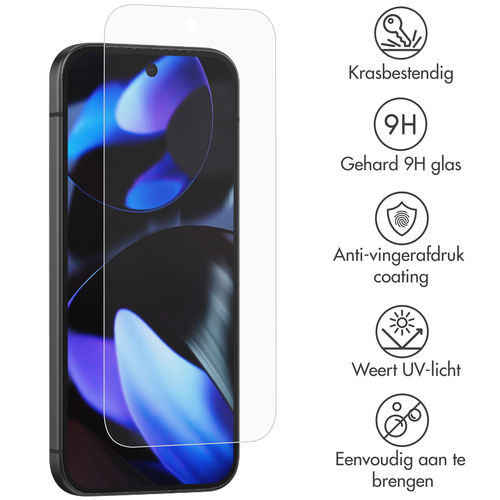Accezz Gehard Glas Screenprotector Google Pixel 9 / 9 Pro, afbeelding 2
