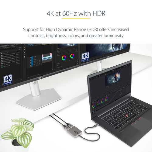 StarTech.com USB-C to Dual Displayport 1.4 Adapter, USB Type-C Multi-Monitor MST Hub, Dual 5K – image 8