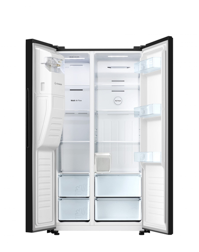 Hisense RS650N4AB1 side-by-side refrigerator Freestanding – image 2