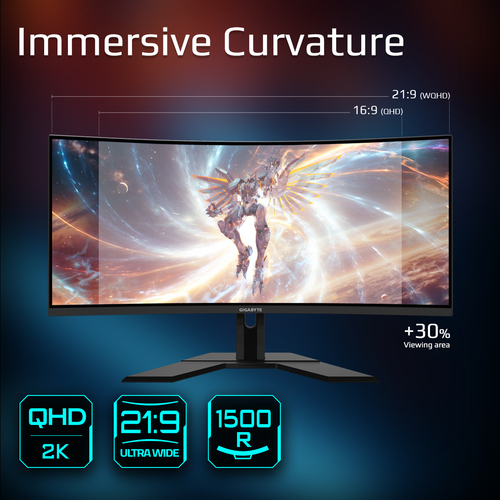 Gigabyte G34WQCP 34 VA Qhd 180Hz 1ms Curved Gaming Monitor - image 7