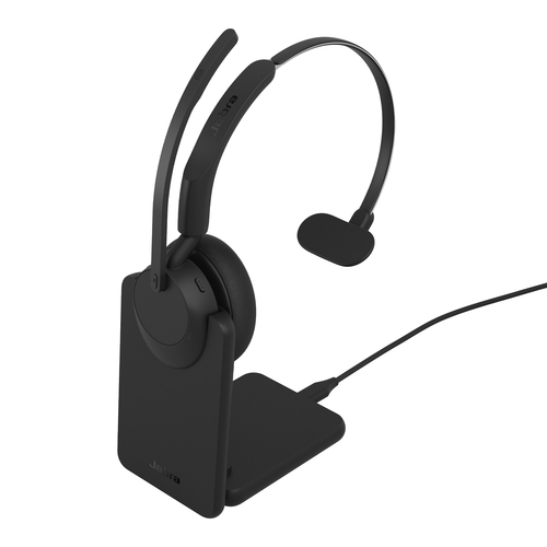 Jabra Evolve3 45 UC Mono Black (USB-A) + Oplaadstandaard - Headset, afbeelding 2