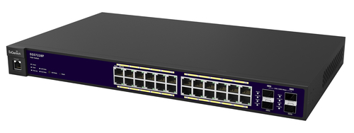 EnGenius EGS7228P network switch Managed L2 Gigabit Ethernet (10/100/1000) Power over Ethernet (PoE) Black, Blue – image 2