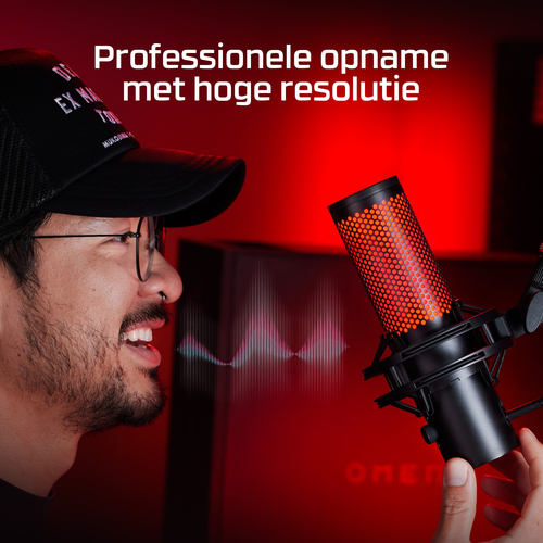 HyperX QuadCast 2 USB microfoon Zwart