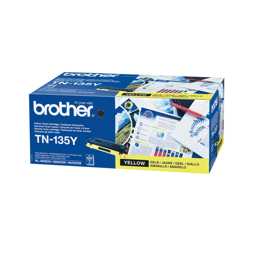 Original Brother TN-135Y Yellow Toner Cartridge - image 2