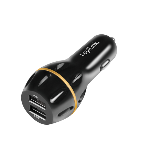 LogiLink PA0201 mobile device charger GPS, Smartphone, Tablet Black Cigar lighter Fast charging Auto