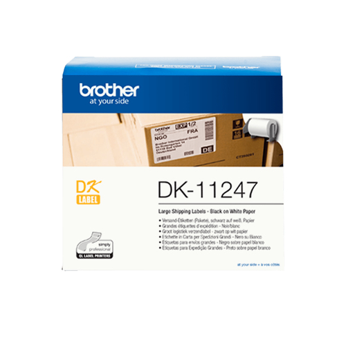 Brother Black on White Shipping Label Roll 103 x 164mm DK-11247 - image 3