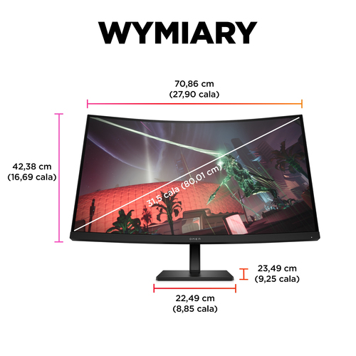 Monitor zakrzywiony 31,5