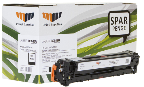 MM Black Laser Toner - HP 125A (CB540A) / Canon 716BK (1980B002) - For HP Color LaserJet / Canon LBP & MF – image 1