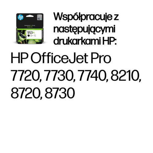Oryginalny czarny wkład atramentowy HP 953XL