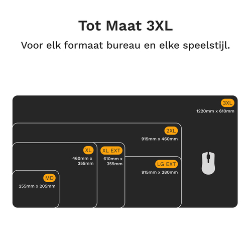 Glorious Mouse Pad 2 XL Extended - Stitched - Muismat Zwart, afbeelding 9