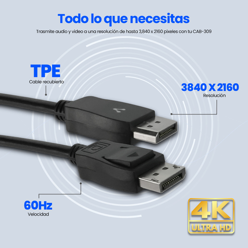 Cable DisplayPort VORAGO Cab-309