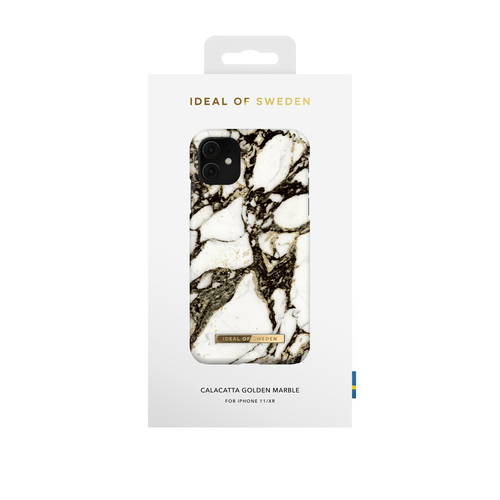 iDeal of Sweden Printed Case iPhone 11/XR Calacatta Golden Marble