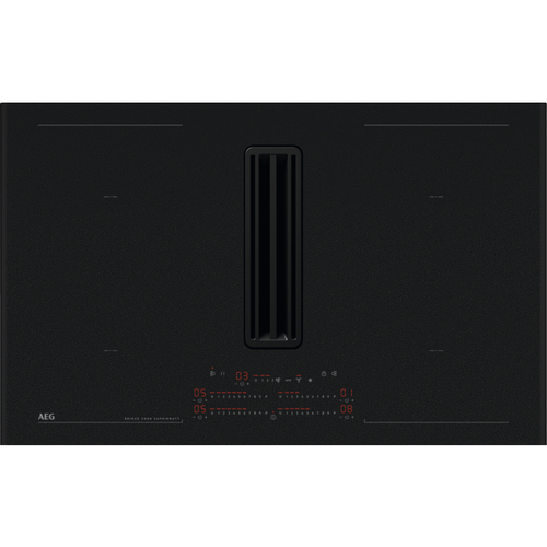 AEG XCD6847AS Черный Встроенный 83 cm Плита с зонами индукции 4 зона(ы) Встроенный капюшон