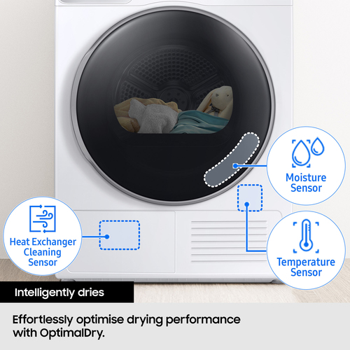 Samsung Tumble Dryer Series 6+ Optimal Dry 9KG â€Ž â€Ž White 9 kg - image 5
