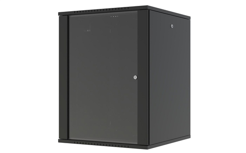 Lanview RWF16U66BL rack cabinet 16U Wall mounted rack Black