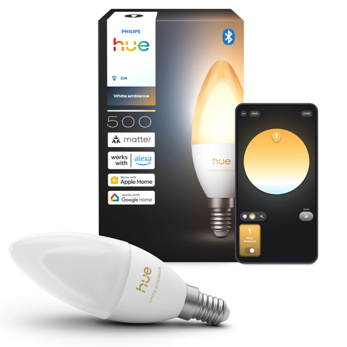 Philips Hue Kerzenlampe White Ambiance E14 Einzelne Lampe – Foto 4 von 4