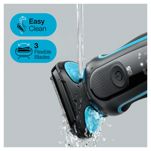 Braun Series 5 51-M1850s Foil shaver Black, Blue – image 2