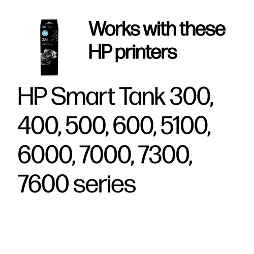 HP 1VV24AE 32XL 135ml Original Ink Bottle – Black, Single Pack - image 2