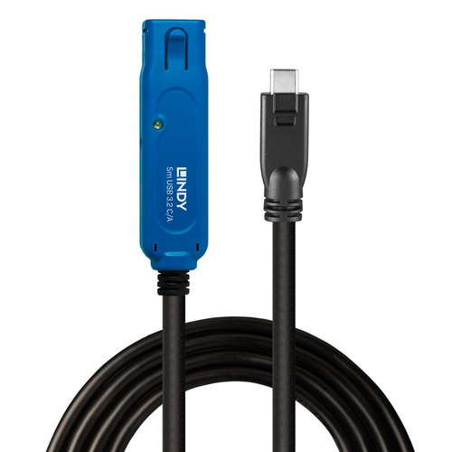 Product image: Lindy 5m USB 3.2 Gen 1 C/A Active Extension Pro