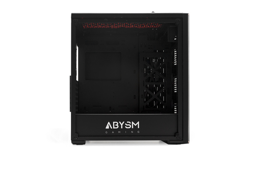 ABYSM Gaming DORIAN ATX case with tempered glass side, USB 3.0 Black/Orange – image 5